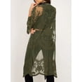 thumbnail image 4 of Txlixc Cardigan de playa casual para mujeres, 3 / 4 mangas bordadas transparentes Txlixc moda, 4 of 6