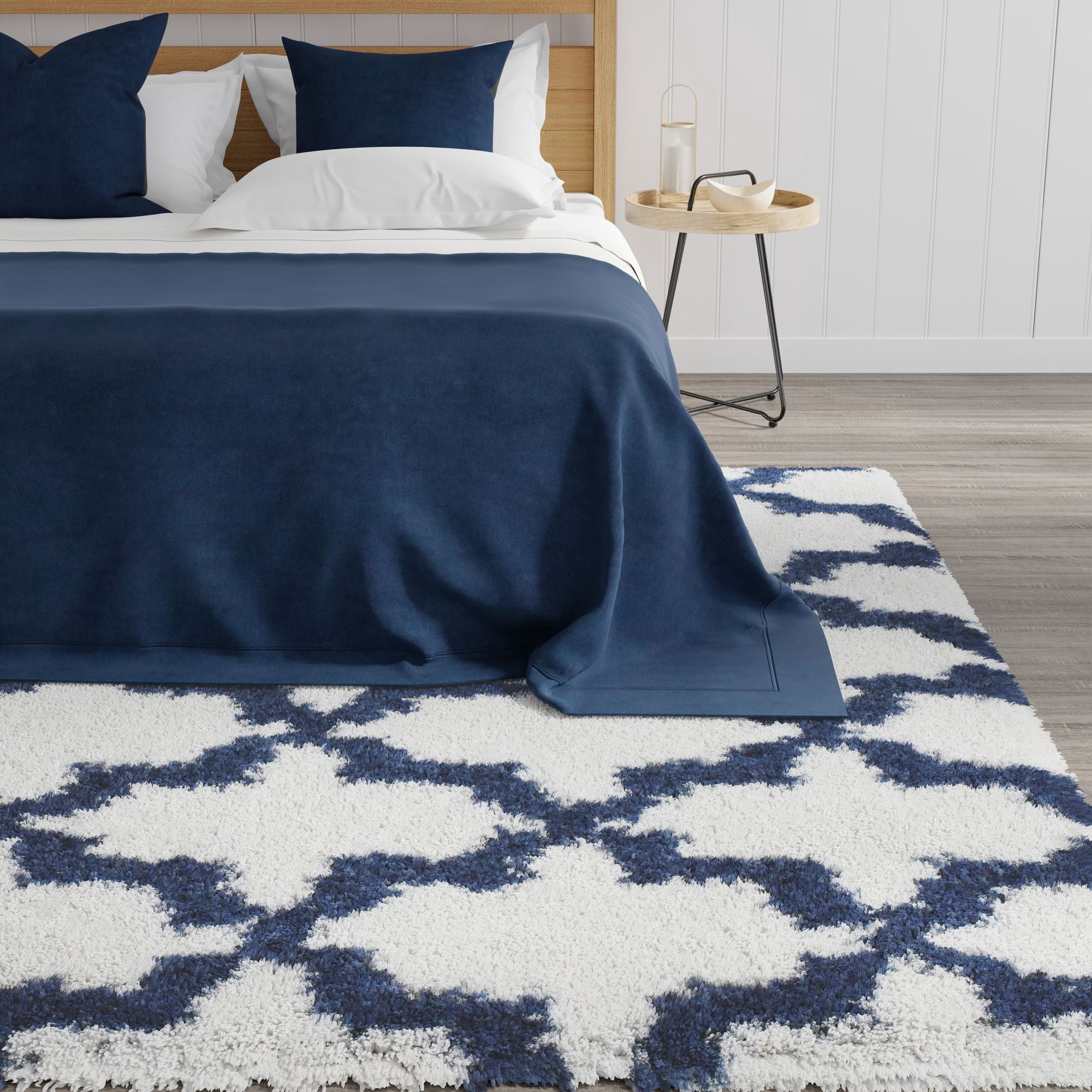 Mason Brooks Indigo Shag CG60A Transitional Geometric 2'6" X 4' Area Rug