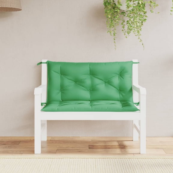 Casafoyer Garden Bench Cushions 2pcs Green 39.4"x19.7"x2.8" Oxford Fabric
