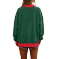 thumbnail image 4 of Garbnen Polka Dot Mock Turtleneck for Women Sweatshirt Pumpkin Graphic Long Sleeve Oversized Sweatshirts for Women Drop Shoulder Lightweight Cozy Soft Fall Y2k Women's Sweaters Pullover, 4 of 5