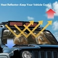 thumbnail image 4 of KUIFORTI Windshield Shade for 2018-2024 2025 Jeep Wrangler JL / 2020-2024 Jeep Gladiator JT Accessories Cute Capybara Automotive Interior Sun Protection Foldable Blocks UV Rays Keep Your Car Cool, 4 of 6