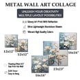 thumbnail image 4 of Designart "Beautiful White And Blue Magnolia Blooms" Magnolias Wall Art Set Of 5 - White Traditional Living Room Metal Art Set, 4 of 6