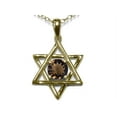 thumbnail image 2 of Star K� Jewish Star of David Pendant Necklace with Round Genuine Smoky Quartz, 2 of 9
