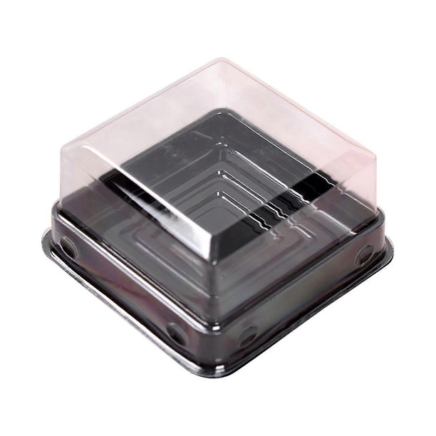 Caja de plástico multiusos para pastel de luna (50 unidades, 100 g), cuadrada, para festivales, s202412245376