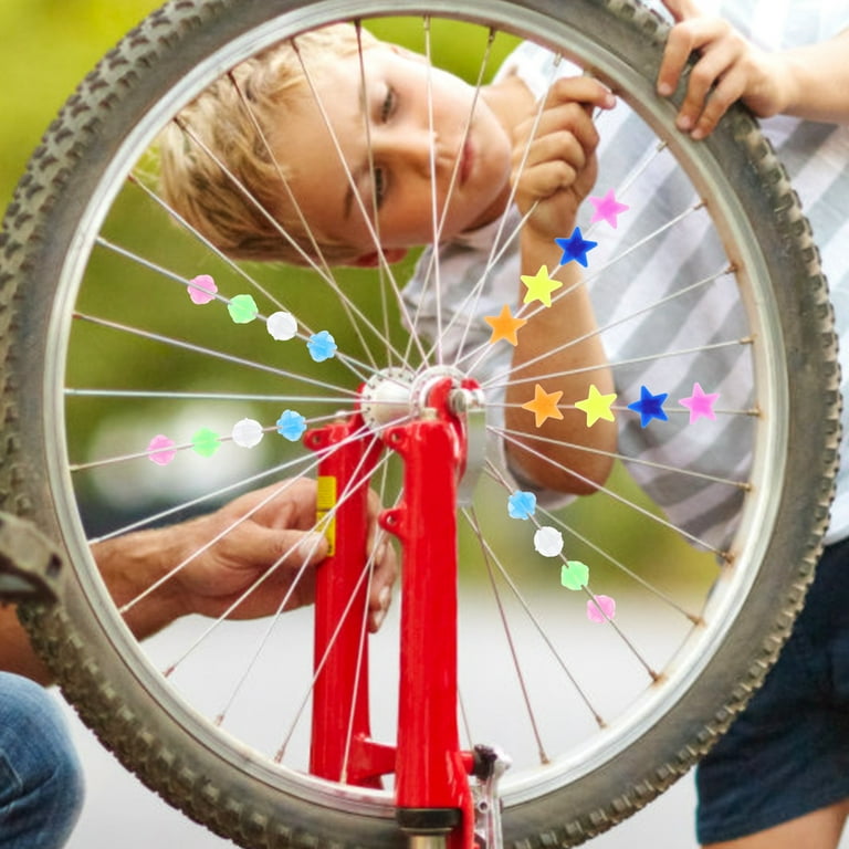 Bike Spoke Charms 72 Pcs Car Ball Tire Accessories Bikes Decorations Ornament Wheel Beads Cycling Child