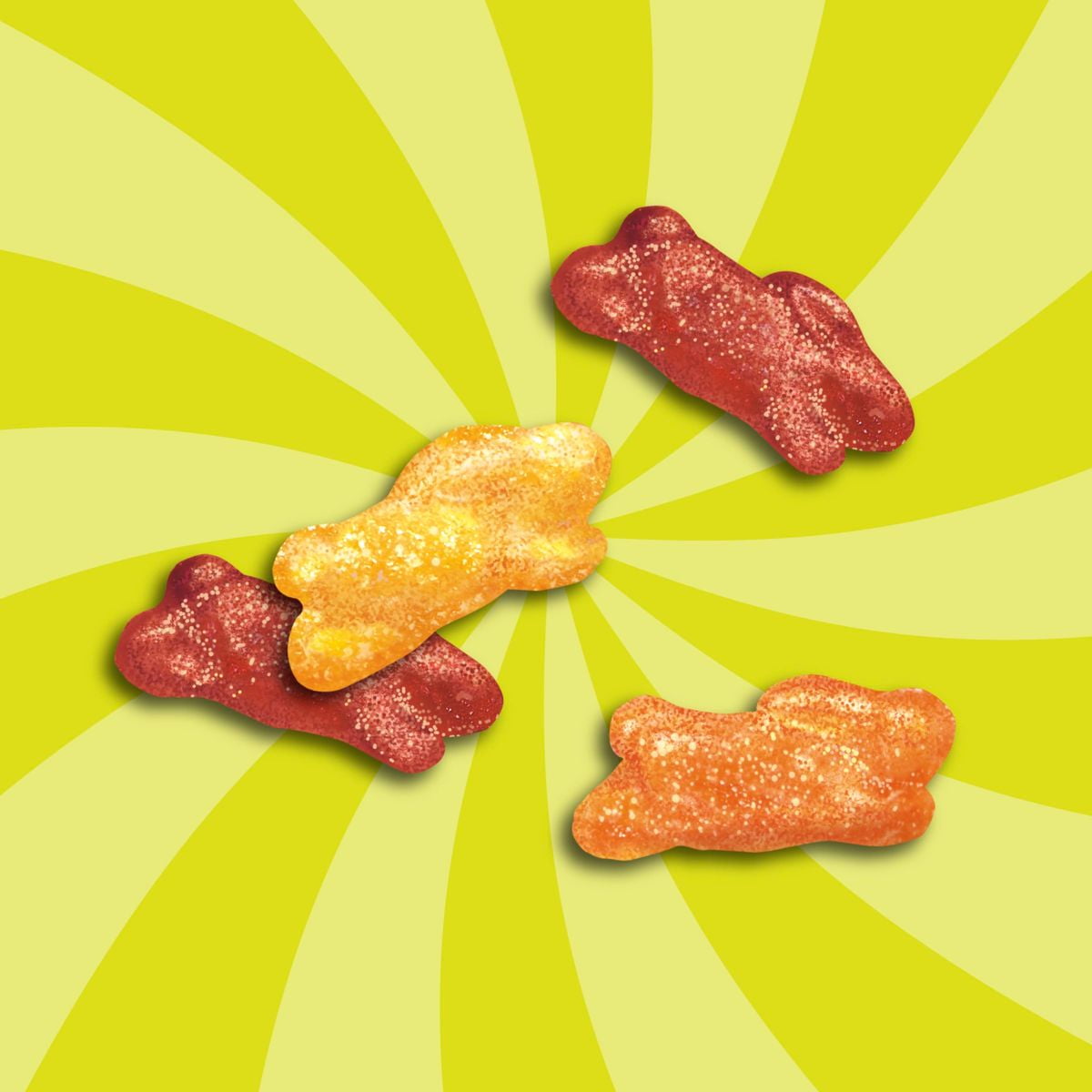 Annies Sour Bunnies Fruit Flavored Snacks, Cherry, Lemon & Orange Flavors, Made With Organic Fruit Juice, 7 Oz - Pack of 2