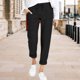 thumbnail image 2 of Pantalones casuales de mujer con cordones Pantalones de ocio Bolsillo de color sólido Pantalones de dama de oficina FLhrweasw Nuevo, 2 of 9