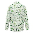 thumbnail image 6 of Nokdvo Mens Corduroy Vintage Blazer Valentine's Day Button Down Jackets Notched Lapel Heart Print Suit Jacket with Pockets Stylish Casual Lightweight Valentines Day Blazers Suit Jacket,Green XL, 6 of 6
