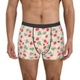 thumbnail image 2 of Goofa Strawberry And Flowers Printed Men's Boxer Briefs Underwear, Moisture-Wicking Underwear, Trunk,Soft and Breathable Cotton Underwear-Large, 2 of 9