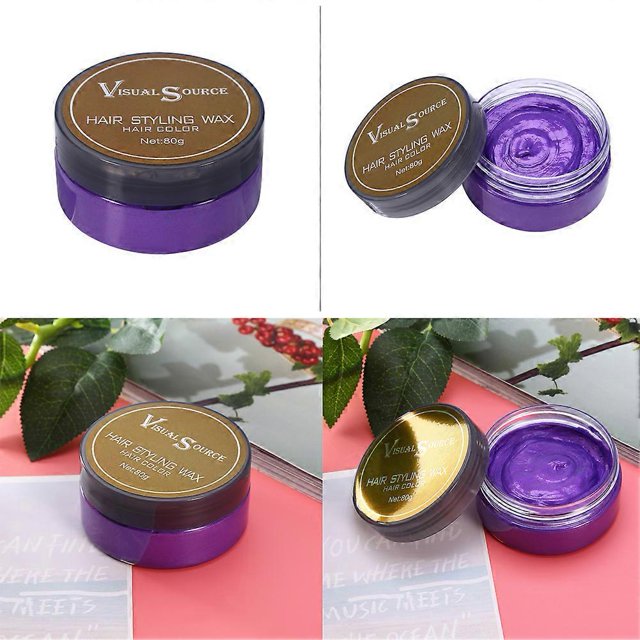 Hair Color Wax Disposable Hairstyle Styling Modeling Hair Coloring Wax Hair Dye Cream Purple