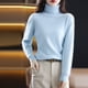 thumbnail image 4 of Suéter de cachemira 100 % visón nuevo de otoño e invierno de 2023, jersey de punto de cuello alto para mujer, top holgado de moda coreana para mujer, 4 of 5
