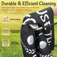 thumbnail image 3 of Funny Golf Towel Set, Includes Microfiber Towel with Clip, Brush, and Divot Tool - Perfect Golf Gift for Men, Dads, Husbands, Golf Fans - i USE THIS TOWEL TO CLAEN MY BALLS, 3 of 5