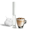 thumbnail image 1 of Electric Milk Frother Rechargeable Handheld Foam Maker for Coffee 3 Levels Adjustable Hangable Foldable Whisk Mixer for Nespresso Cream Egg White with Removable Stainless Double Head Steel Mixer and, 1 of 9