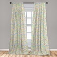 thumbnail image 5 of Ambesonne Pastel Curtains, Colorful Squares Mosaic, Pair of 28"x84", Multicolor, 5 of 5