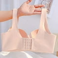 thumbnail image 4 of LYEAA T Shirt Bras for Women Wireless Seamless Push up Daily Bras Wirefree Wide Strap Lift Soft Bralette No Wire Breathable Comfort Sleeping Bras Pink 36/80AB, 4 of 4