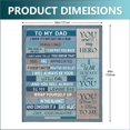 thumbnail image 3 of Gifts for Dad, Dad Birthday Gift, to My Dad Blanket, Dad Birthday Gift from Daughter, Birthday Gifts for Dad Who Wants Nothing, Best Dad Gift Ideas Throw Blanket 60"x50" on Christmas, Fathers Day, 3 of 6