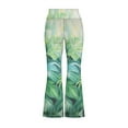 thumbnail image 5 of DISNIMO Green Palm Leaf Kids Bell Bottoms Pants for Girls 9-10 Flare Leggings Buttery Soft Yoga Pants Flare for Kids High Waisted Leggings Flare Work Girls Bell Bottoms Leggings, 5 of 7