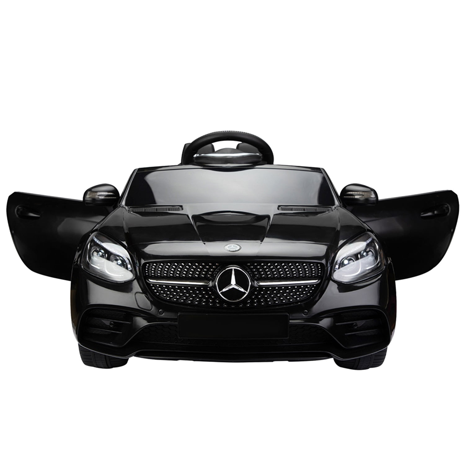 CIPACHO Licensed Benz, 12V Electric Kids Ride On Car for Ages 3-6, LED Head Lights, Safe Belt, Double Doors, 2 Speeds, Black CIPACHO Licensed Benz, 12V Electric Kids Ride On Car for Ages 3-6, LED Head Lights, Safe Belt, Double Doors, 2 Speeds, Black