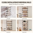 thumbnail image 4 of VEVOR Industrial Pipe Shelf 5 Tier 2PCS 11.8in W Wall-Mount Planks NOT Included, 4 of 9