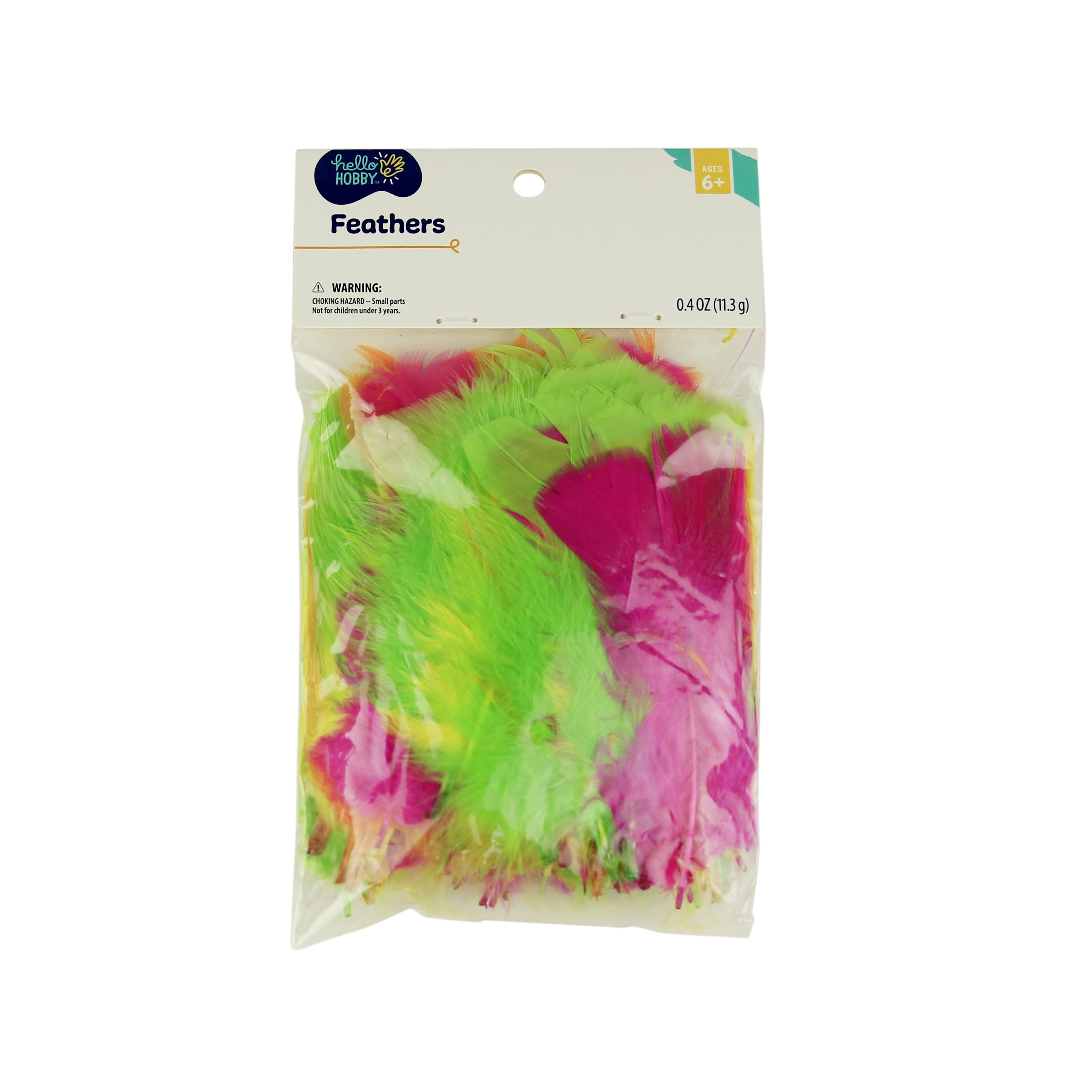 Hello Hobby Neon Multicolor Feathers - Arts and Craft