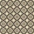 thumbnail image 1 of Ahgly Company Machine Washable Indoor Square Transitional Chocolate Brown Area Rugs, 6' Square, 1 of 7