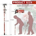 thumbnail image 2 of KEKOY Folding Cnes for Walking, 34" to 37" Height Adjustable Walking Stick for Men & Women with 2 Cane Tips, Folding Walking Cane, 5-Level Height Adjustable Cane, 2 of 6