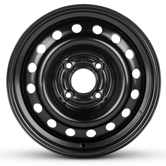 For 2002-2006 Kia Optima 15 Inch Painted Black Rim - OE Direct Replacement - Road Ready Car Wheel