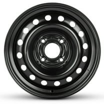 For 2002-2006 Kia Optima 15 Inch Painted Black Rim - OE Direct Replacement - Road Ready Car Wheel