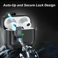 thumbnail image 2 of Dteck Case for Apple AirPods 4th Generation 2024,Shockproof Anti Fall Lock Automatic Open Case Compatible with MagSafe New Charging Port Dust and Stand Design Cover,Black, 2 of 8