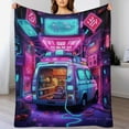 thumbnail image 4 of Ambulance Car Soft Cozy Warm, Lightweight And Plush Flannel Throw Blankets - Perfect for Couch, Bed, Travel, 4 of 8