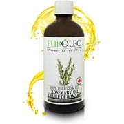 PURÓLEO Rosemary Essential Oil, 4 FL OZ/120 ML (Large Bottle) 100% Pure Natural Undiluted, for Aromatherapy (MADE IN CANADA)