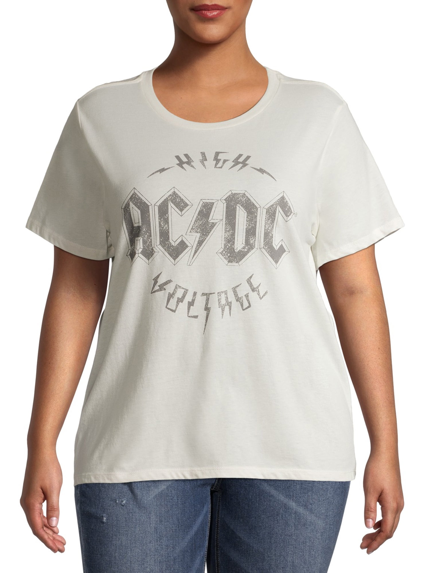 AC/DC High Voltage Womans Fitted T Shirt Heavy Metal Music 