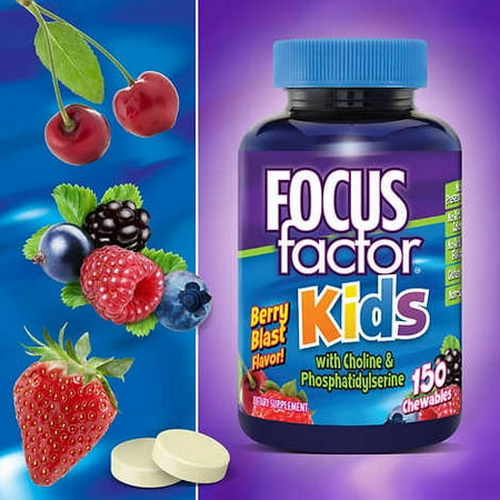 - FOCUSfactor Kids, 150 Chewable Tablets Berry Blast Flavor