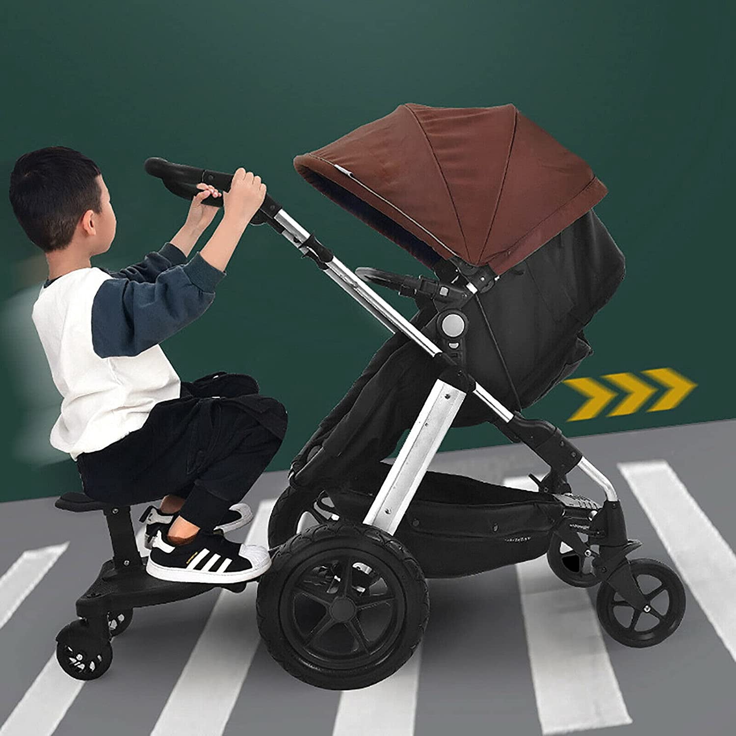 MONIPA 1PCS Universal Pram Pedal Kids Scooter Stroller W/Auxiliary Pedal Load 25kg