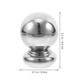 thumbnail image 2 of Masteelf Stainless Steel Decorative Fence Post Cap Balls for Handrail Fence Durable Silver, 2 of 8