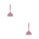 thumbnail image 3 of Yuarrent Espátula de nailon de silicona, raspador resistente al calor para cocinar en la cocina, rosa translúcido Polvo semipermeable 2piezas Yuarrent CBP146482, 3 of 6
