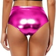 thumbnail image 2 of Women's Metallic Booty Shorts Rave Bottoms Dancing Hot Pants Clubwear Lingerie, 2 of 5