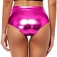 thumbnail image 4 of MKLEKYY Pantalones Cortos De Mezclilla Para Mujer, De Cintura Alta, Metálicos, Tipo Botín, Para Bailar, Ropa De Club, 4 of 4