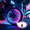 thumbnail image 5 of 4PC LED Wheel Valve Stem Lights for Motorcycles - Colorful RGB Tire Lights with Vibration Sensor, Waterproof LED Wheel Lights for Bikes, Trucks & Cars, Auto Flashing Tire Valve Caps Lights, 5 of 5