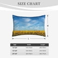 thumbnail image 6 of Bixox Blooming Sunflower Field Printed Pillow Protector,Super Soft Ideal for Home,Guests,Rentals - 16"x24", 6 of 8