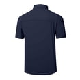 thumbnail image 6 of Daiosportswear Men'S Fishing Shirts Short Sleeve Button Up Hiking Shirt Cooling Quick Dry Breathable Travel Camping T-Shirt Navy XXXXL(XXXXL), 6 of 7