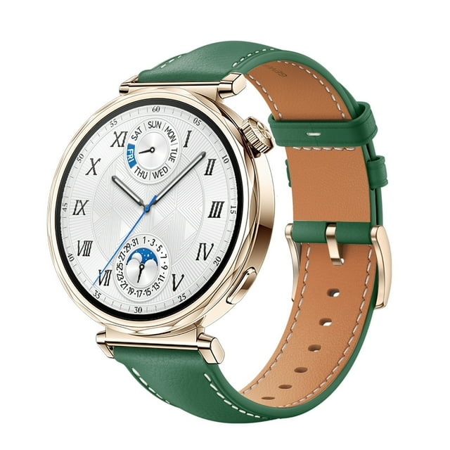 Dsscvnef Bracelet de Montre en Cuir 18mm Design Classique Confort Élégant pour Bracelets Intelligents