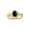 Cabochon Onyx, variant on Rings for Women 14K Gold Plated Silver Swirl Z Ring 7X5MM Oval Gemstone & Diamond Rings October Cabochon Onyx Jewelry Size 8