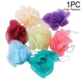 thumbnail image 1 of 1/10X Bath Shower Sponge Mesh Scrunchie Body Wash Shower Scourer Puff Home .UK I8Q7, 1 of 9