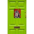 thumbnail image 2 of Coonhound Red Snowflake Christmas Aluminium Metal Wall or Door Hanging Prints, 2 of 2