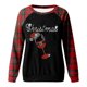 thumbnail image 3 of Gibobby Sudadera de Navidad para mujer Sudadera casual con estampado navideño para mujer, cuello redondo, manga larga, sudadera raglán(Rojo,M), 3 of 4