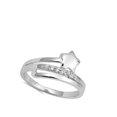 thumbnail image 4 of Shooting Star White Cubic Zirconia Wholesale Ring .925 Sterling Silver Band Jewelry Female Size 5, 4 of 4