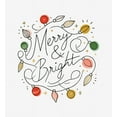 thumbnail image 2 of Merry & Bright Christmas Lights Women's White Crew Neck Short Sleeve Crop Tee-Large, 2 of 6