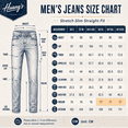 thumbnail image 4 of Men's Medium Wash Straight-Leg Cargo Jeans - Stretchy Denim Pants with Utility Pockets, Casual Daily Jeans for Men, Durable Comfortable Trousers, 4 of 6