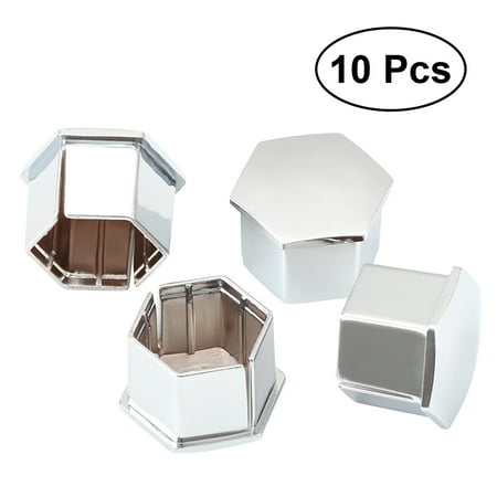 

Lixi 10Pcs Hexagonal Wheel Lug Nut Covers Bolts Covers Screw Protect Caps for Peugeot 307 308 408 206 207 C4L C5 (Silver)